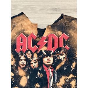 Vintage AC/DC Bleached Top S/M